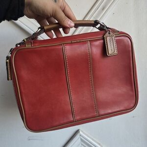Vinatge Coach Spectator Travel Zip Case ❤️🤎 5023 RARE